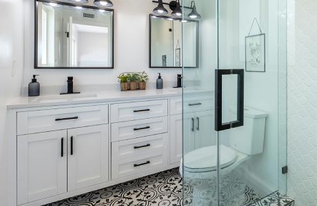 Bathroom Remodel project including vanity and countertops in Livermore .